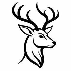 silhouette of a deer