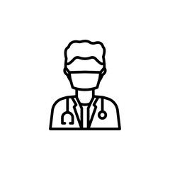 Medical Doctor Icon for Healthcare Providers and Telemedicine Platforms