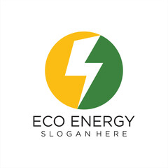 Vector illustration of electric modern logo design template