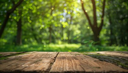 wooden bridge in forest