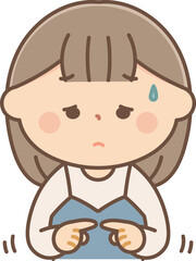 いじいじする女性