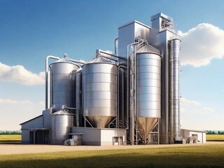 Obraz premium Streamlining Agriculture: Comprehensive Agro-Manufacturing Systems