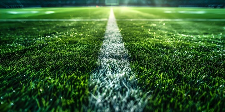 Background of an American football stadium field. Concept Sports, American Football, Stadium, Field, Background