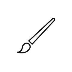 Creative Paint Brush Icon for Digital Art Studios and Design Tools