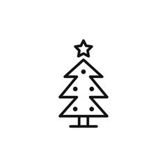 Decorated Tree Christmas Icon for Holiday Planning and Festive Themes
