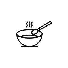 Savory Soup Icon for Culinary Apps and Recipe Collections