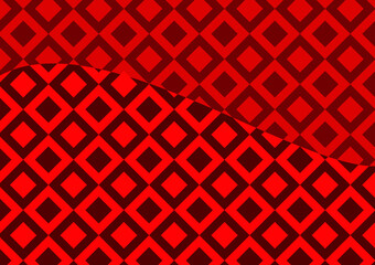 Red hot square pattern geometric background