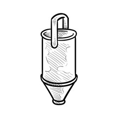 fermentation tank handdrawn illustration