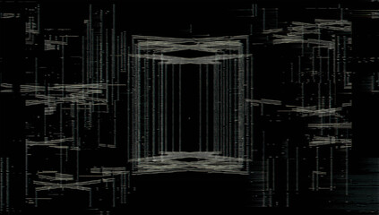 Abstract glitch background. Pixelated texture. Digital errors on the screen.