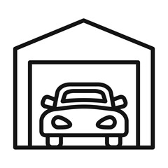 Mechanic Garage Icon for Automotive Services and Repair Shops