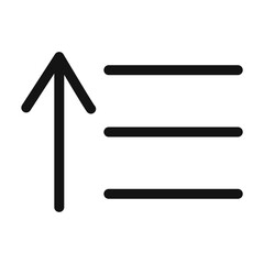 Budgeting Sort Amount Up Icon for Financial Reports and Analysis