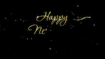 2025 happy new year 2025 gold animated background greetings happy new year 2025 gold shining sparkling 4k