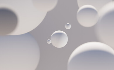 Abstract background with beige spheres.