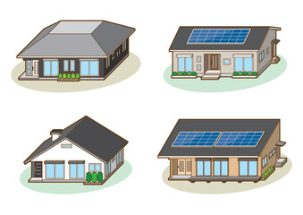 家の立体ベクターイラスト.