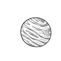 planet handdrawn illustration