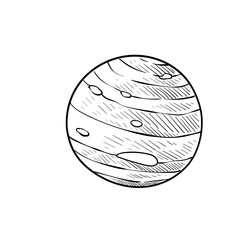 planet handdrawn illustration
