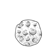 moon handdrawn illustration