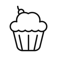 Sweet Cupcake Delight Icon for Bakery Promotions