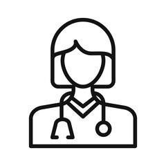 Friendly Doctor Icon for Healthcare Consultations