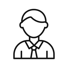Professional Man Icon for Business Profiles