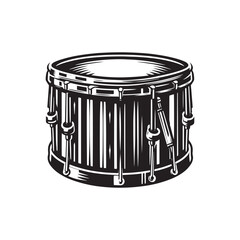 Minimalist Steel Drum Vector Design - Steel Dum Silhouette - Musical Instrument Illustration.