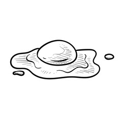 chicken eggs handdrawn illustration