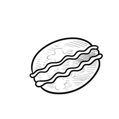 macaron cake handdrawn illustration