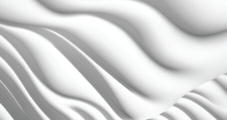 Wavy volumetric abstract monochrome pattern. Vector illustration	