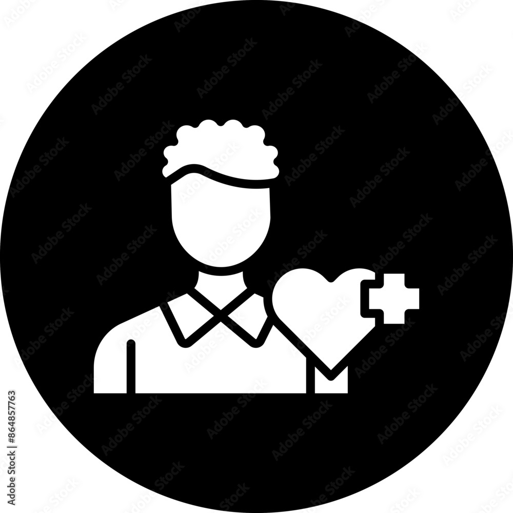 Sticker healthcare icon style