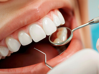 close-up of a person's mouth