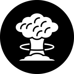 Nuclear Explosion Icon Style