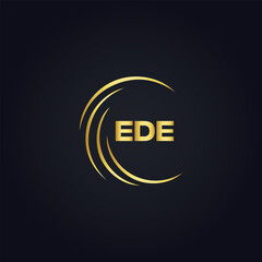 EDE logo. E D E design. White EDE letter. EDE, E D E letter logo design. Initial letter EDE linked circle uppercase monogram logo. E D E letter logo vector design. top logo, Most Recent, Featured,