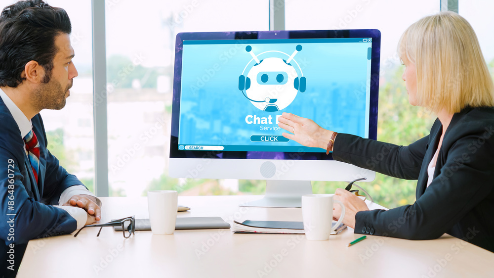 Poster chatbot software application for modish online business that automatically reply to customer questio