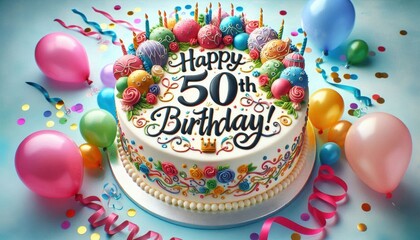 50th birthday cake