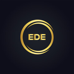 EDE logo. E D E design. White EDE letter. EDE, E D E letter logo design. Initial letter EDE linked circle uppercase monogram logo. E D E letter logo vector design. top logo, Most Recent, Featured,
