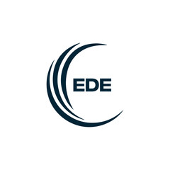 EDE logo. E D E design. White EDE letter. EDE, E D E letter logo design. Initial letter EDE linked circle uppercase monogram logo. E D E letter logo vector design. top logo, Most Recent, Featured,