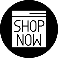 Shop Now Icon Style