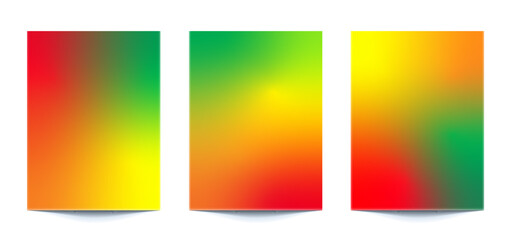 Fototapeta premium set abstract multi color gradient backgrounds of vibrant colors with carnival colors. For covers, wallpapers, brands, social media and other mobile projects