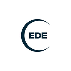 EDE logo. E D E design. White EDE letter. EDE, E D E letter logo design. Initial letter EDE linked circle uppercase monogram logo. E D E letter logo vector design. top logo, Most Recent, Featured,