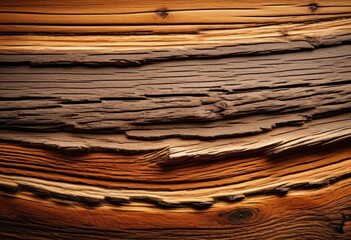Fototapeta premium detailed macro shot coarse wood grain natural rustic background, surface, texture, rough, wooden, material, organic, weathered, timber, aged, backdrop, closeup, tree