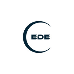 EDE logo. E D E design. White EDE letter. EDE, E D E letter logo design. Initial letter EDE linked circle uppercase monogram logo. E D E letter logo vector design. top logo, Most Recent, Featured,