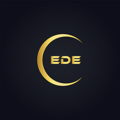 EDE logo. E D E design. White EDE letter. EDE, E D E letter logo design. Initial letter EDE linked circle uppercase monogram logo. E D E letter logo vector design. top logo, Most Recent, Featured,