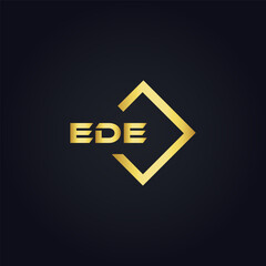 EDE logo. E D E design. White EDE letter. EDE, E D E letter logo design. Initial letter EDE linked circle uppercase monogram logo. E D E letter logo vector design. top logo, Most Recent, Featured,