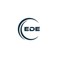 EDE logo. E D E design. White EDE letter. EDE, E D E letter logo design. Initial letter EDE linked circle uppercase monogram logo. E D E letter logo vector design. top logo, Most Recent, Featured,