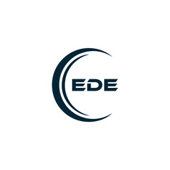 EDE logo. E D E design. White EDE letter. EDE, E D E letter logo design. Initial letter EDE linked circle uppercase monogram logo. E D E letter logo vector design. top logo, Most Recent, Featured,