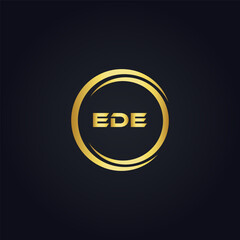 EDE logo. E D E design. White EDE letter. EDE, E D E letter logo design. Initial letter EDE linked circle uppercase monogram logo. E D E letter logo vector design. top logo, Most Recent, Featured,