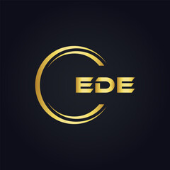 EDE logo. E D E design. White EDE letter. EDE, E D E letter logo design. Initial letter EDE linked circle uppercase monogram logo. E D E letter logo vector design. top logo, Most Recent, Featured,