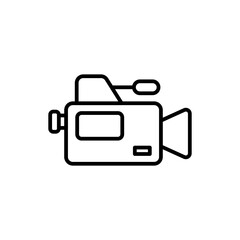 High-Definition Camcorder Icon for Videography Services