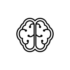 Brain Circuit Icon for Neural Network Graphics