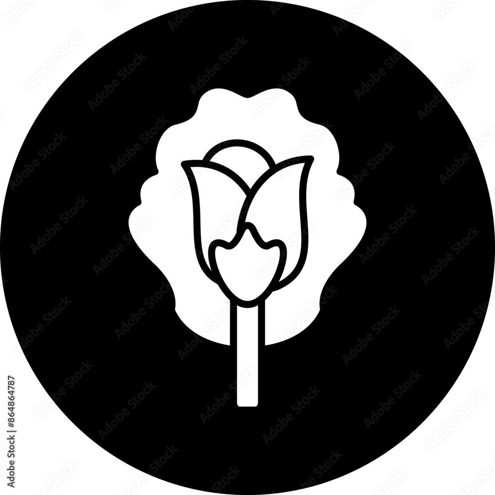 Sticker Pea Flower Icon Style